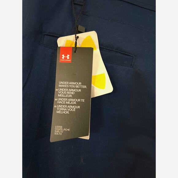 NWT Under Armour Boys Loose Chino Drive Golf Pants Navy Blue 18 - Picture 4 of 6